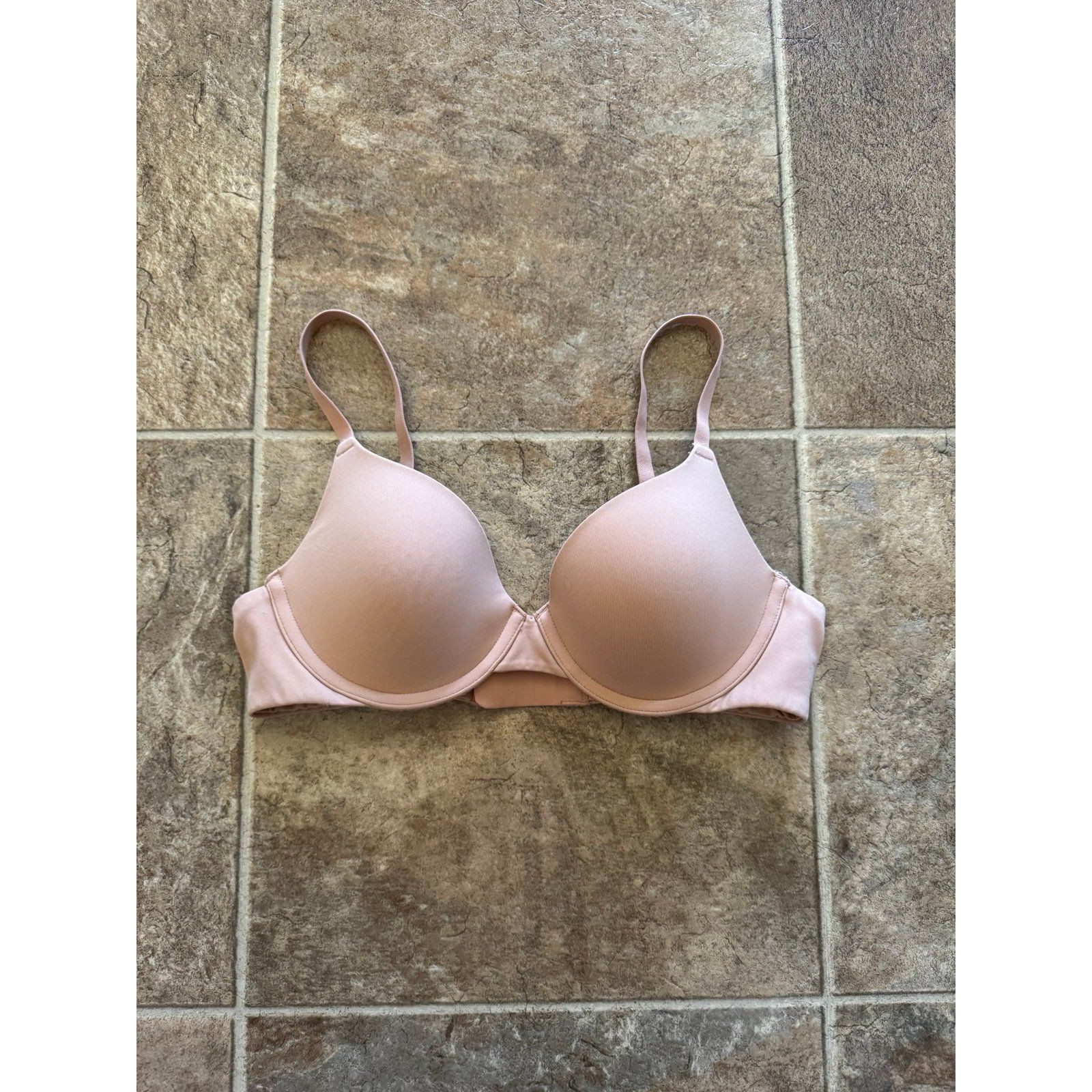 Skims Fits Everybody T-Shirt Demi Bra Ochre Size 34a